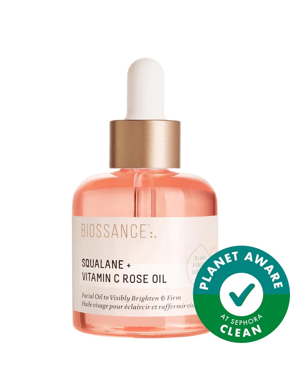 Biossance Squalane + Vitamin C Rose Oil